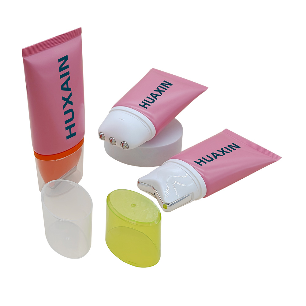 Diameter 50mm,150ml 120ml 100ml cosmetics hose package 3 ball body lotion massage cream hose face scraping neck soothing liquid hose bottle cross-border V neck beauty cream customization