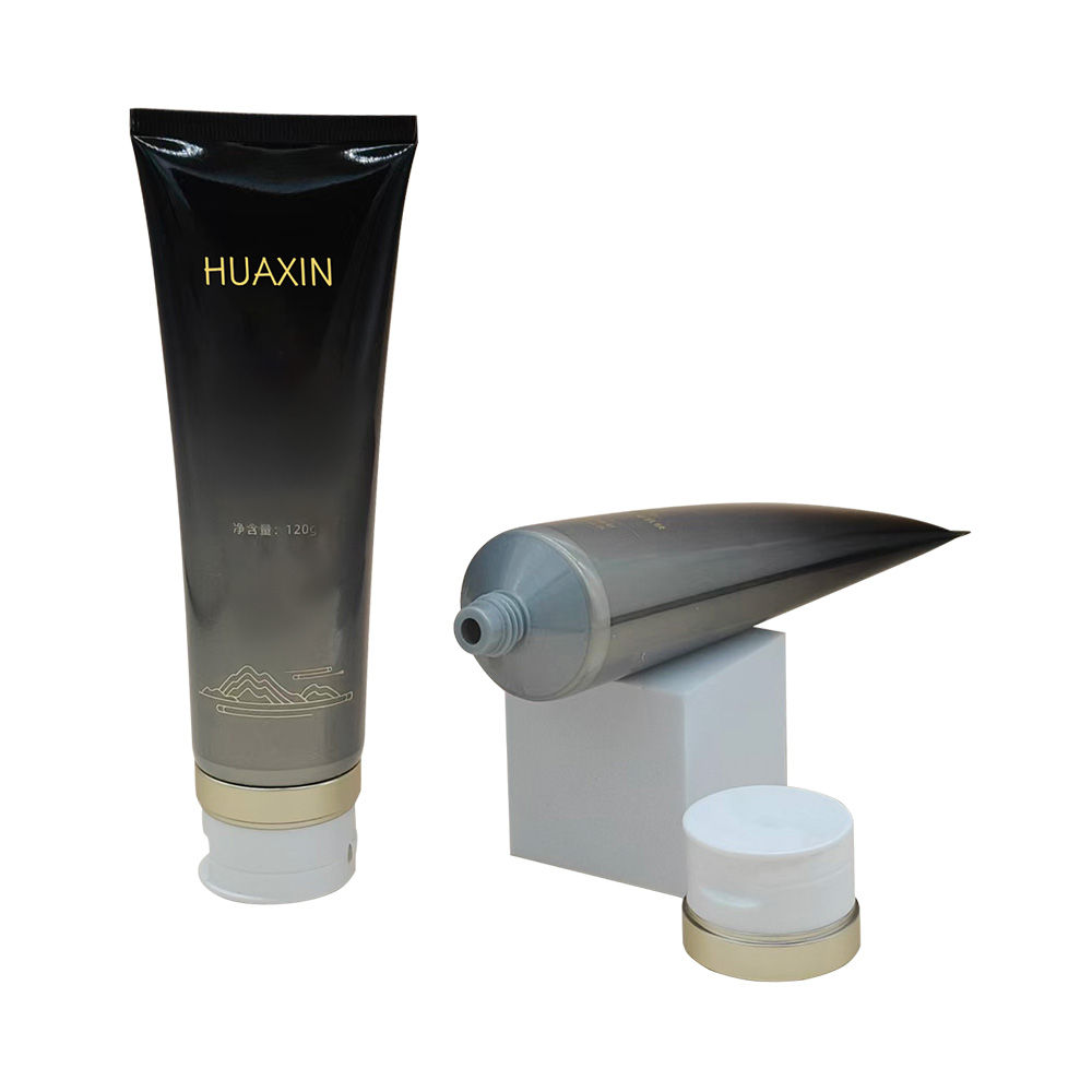 Huaxin Gradual Color Phnom Penh Flap Hose 100g 120g Facial Cleanser Skin Care Product facial mask Hand Cream Blackhead Suction Hose Empty Bottle